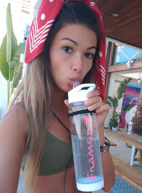 You can buy your own personalised Love Island water bottle! Source: Nine.