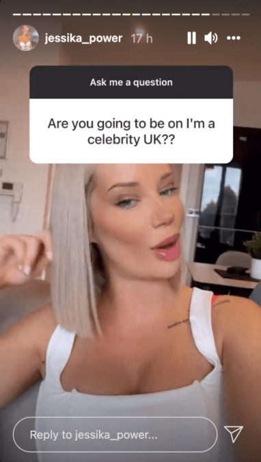 Married at First Sight's Jessika teased at an I'm A Celeb UK appearance during an Instagram Q&A. Source: Instagram @jessika_power.