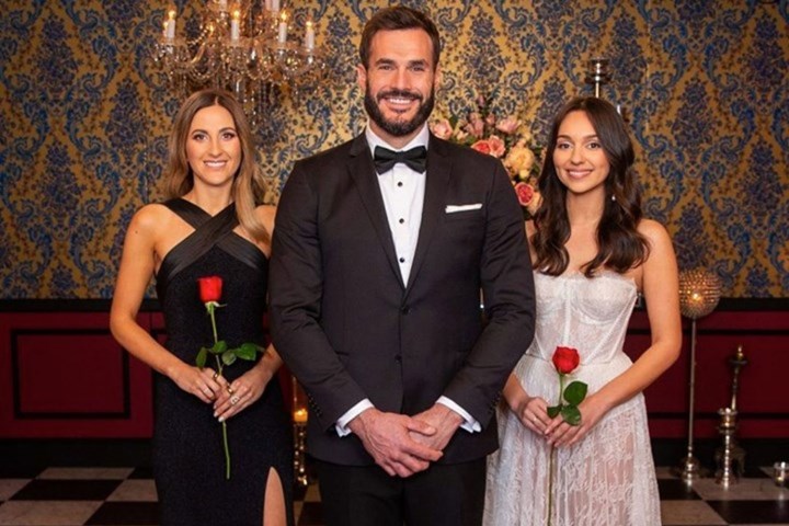 Apparently, Irena's (L) win was planned on Locky Gilbert's season of The Bachelor! Source: Network Ten.