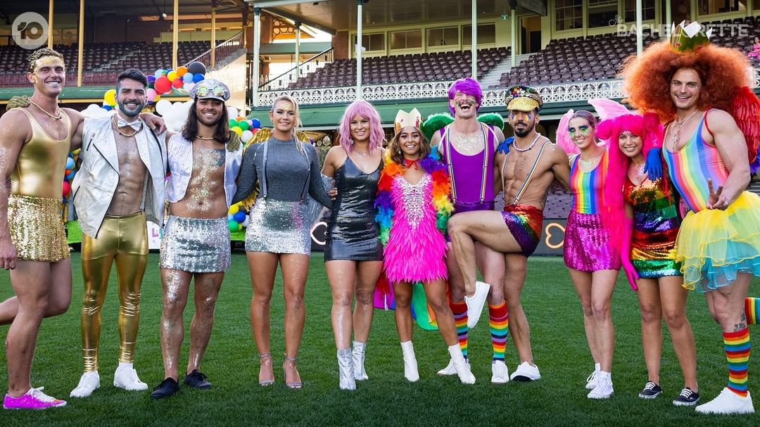 The Bachelorette Australia 2021 contestants participated in their very own Mardi Gras celebration. 