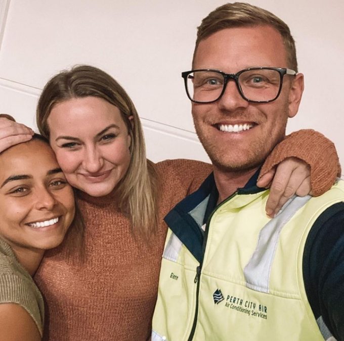 Alisha Aitken-Radburn and Glenn Smith were supposed to join Brooke during The Bachelorette Australia 2021 finale. Source: Instagram.