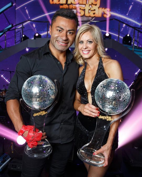 Former AFL player, David Rodan, won the 2014 season of Dancing with the Stars. Source: Channel 7.