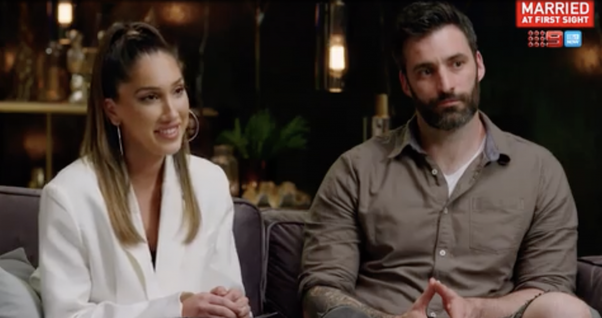 Selin smirked after Anthony recounted what went down during their honeymoon on Married at First Sight Australia 2022.