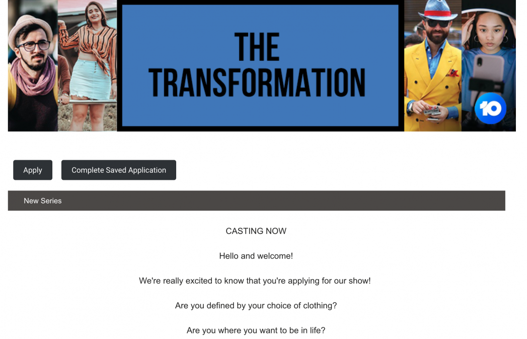 The Transformation TV show