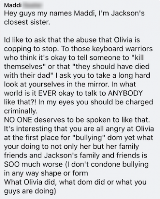 olivia comments
