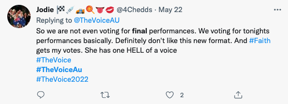 the voice finale tweets
