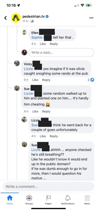 Sandy Frazer MAFS Facebook Comments