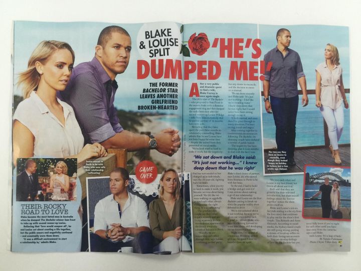 Blake Garvey and Louise Pillidge break-up shoot