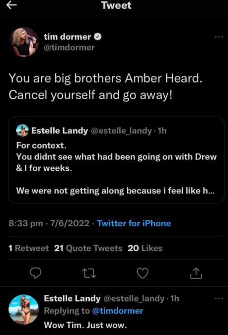 Twitter Drama Between Big Brother's Estelle and Tim