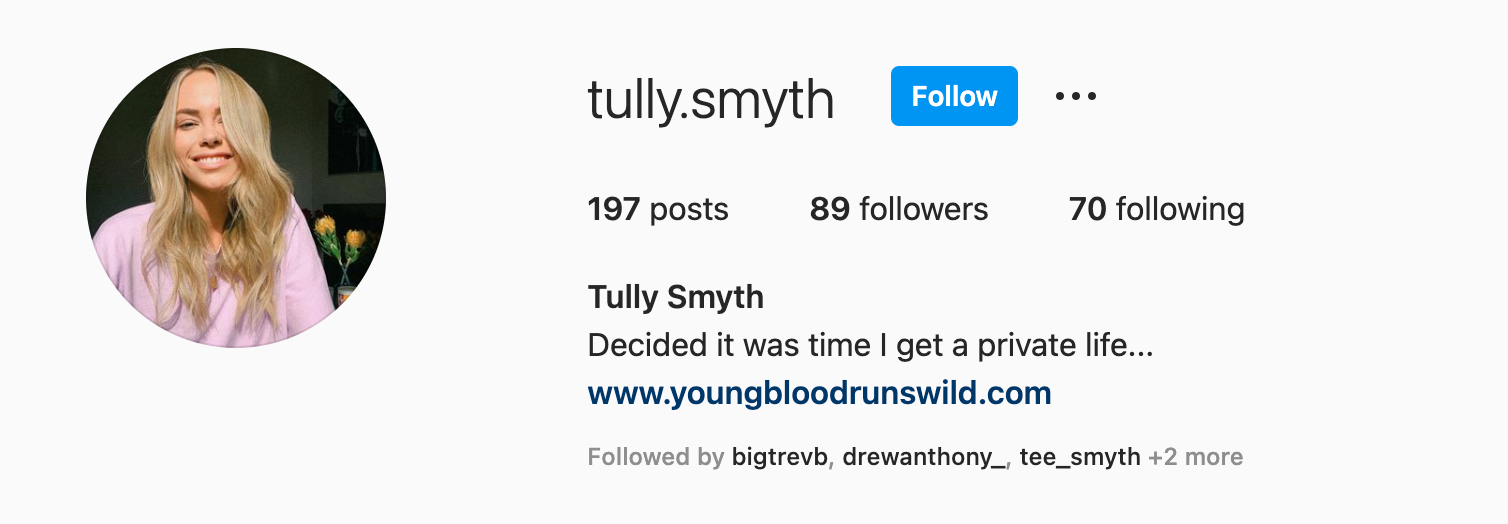 tully smyth instagram body image
