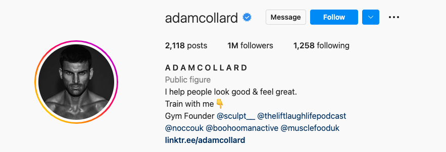 adam collard followers instagram