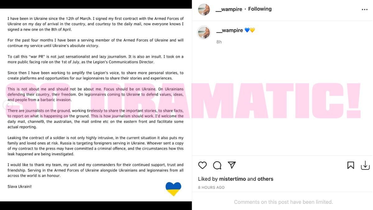  Emese Fajk statement instagram ukraine 