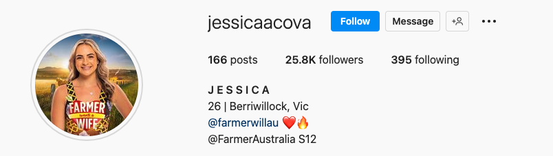 jess cova farmer wants a wife instagram