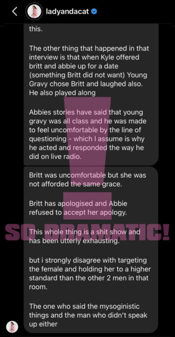 laura byrne text exchange life uncut listeners