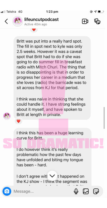 laura byrne text exchange life uncut listeners