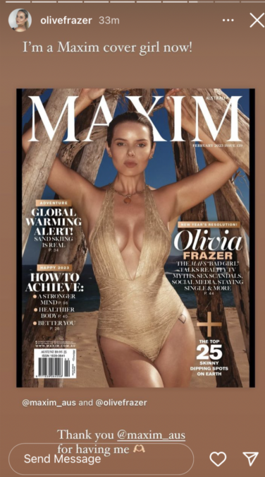 Olivia Frazer Maxim Australia MAFS