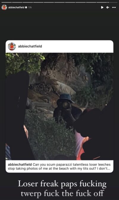 abbie chatfield paparazzi post