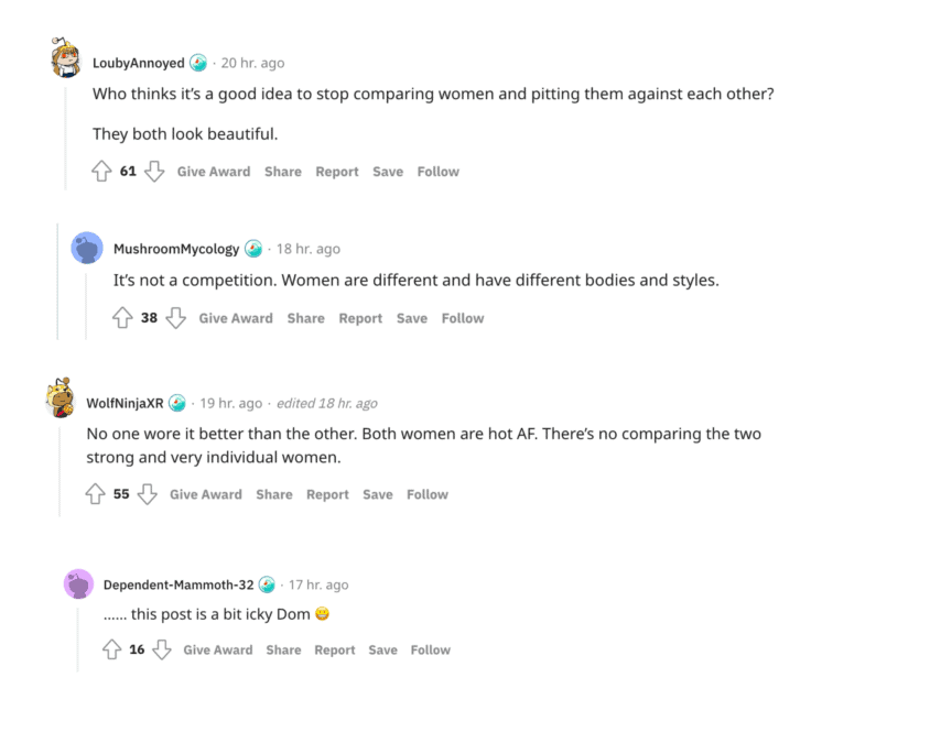 Screenshot from domenica calarco reddit thread married at first sight