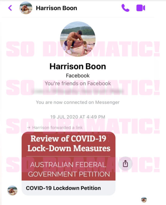 harrison lockdown petition anti-vax married at first sight