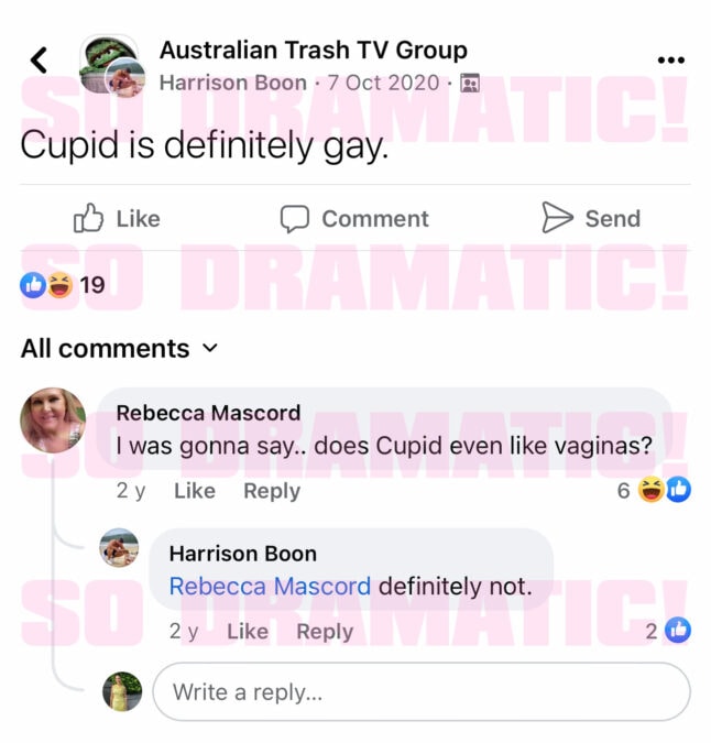 harrison boon homophobic comments