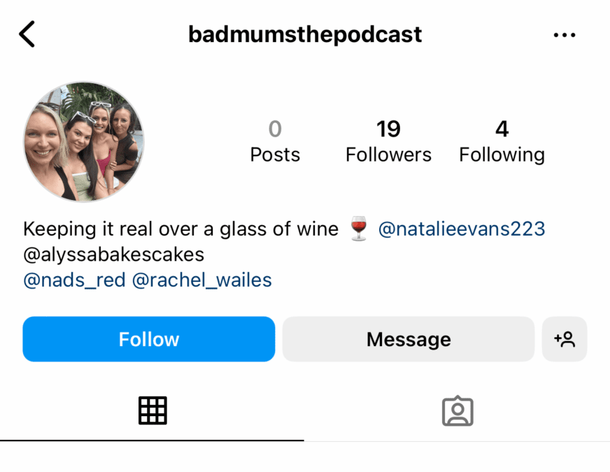 Alyssa Barmonde has a podcast called Bad Mums The Podcast in the works. 