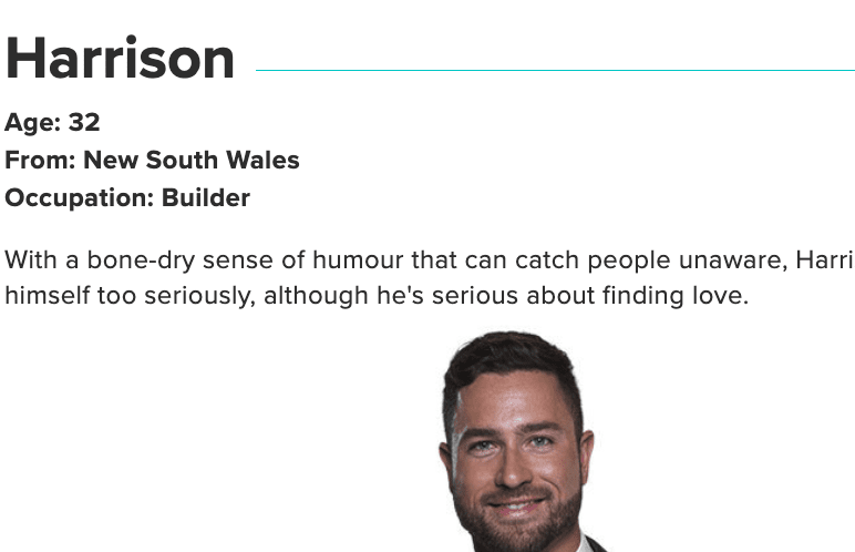 HARRISON BUILDER MARRIED AT FIRST SIGHT