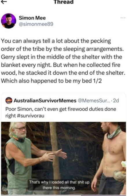 Australian Survivor: Heroes vs Villains 2023 contestant Simon Mee and Gerry Geltch