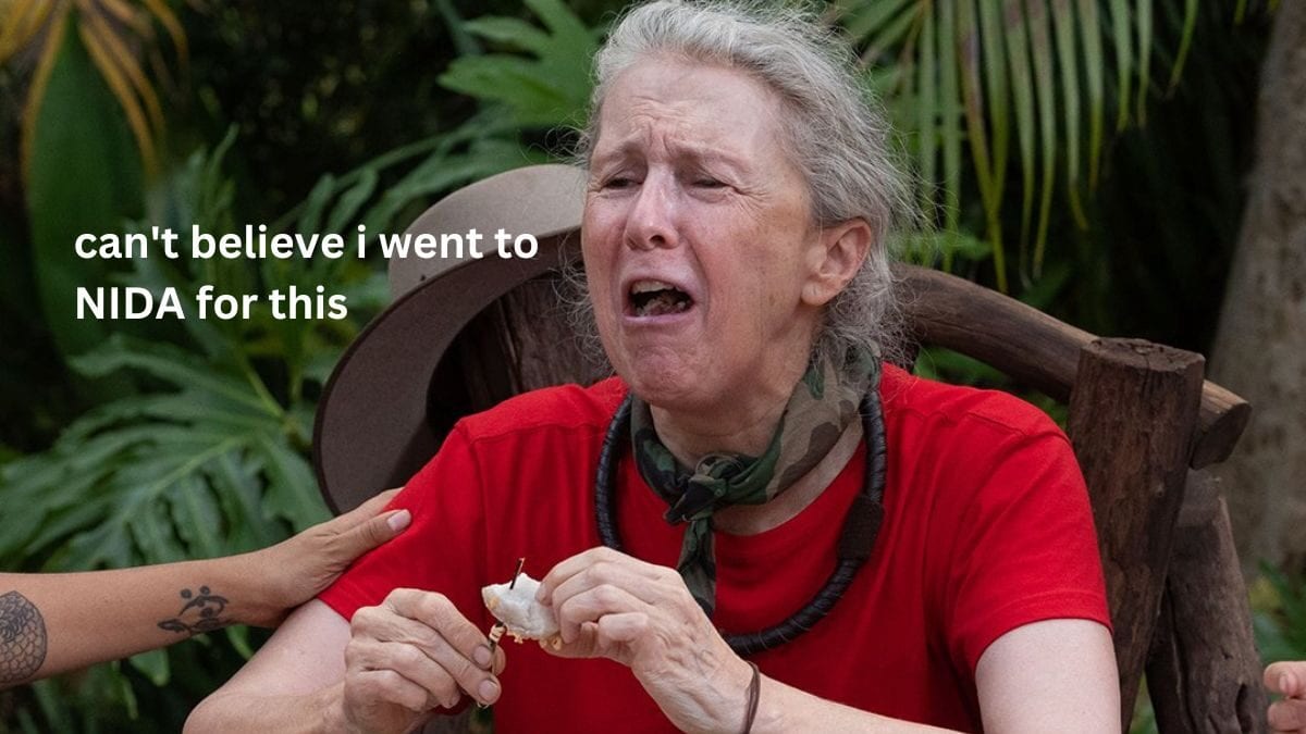 Debra Lawrance I'm A Celebrity hero image eating a pig's penis
