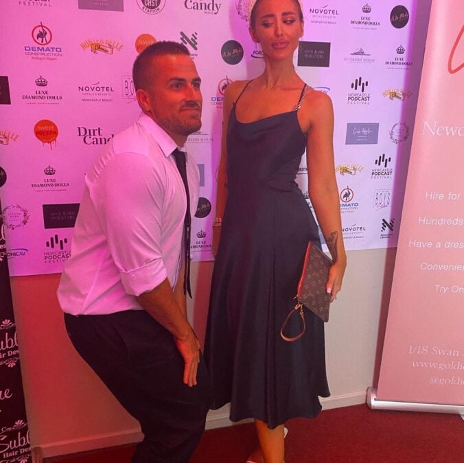 Potential The Bachelor Australia new season candidate Ben Walters with MAFS' Lizze Sobinoff in February 2021