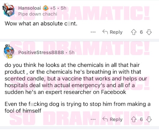 reddit users respond to married at first sight harrison not vaccinated COVID-19