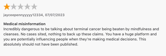 ella ding cancer claims podcast review sit with us