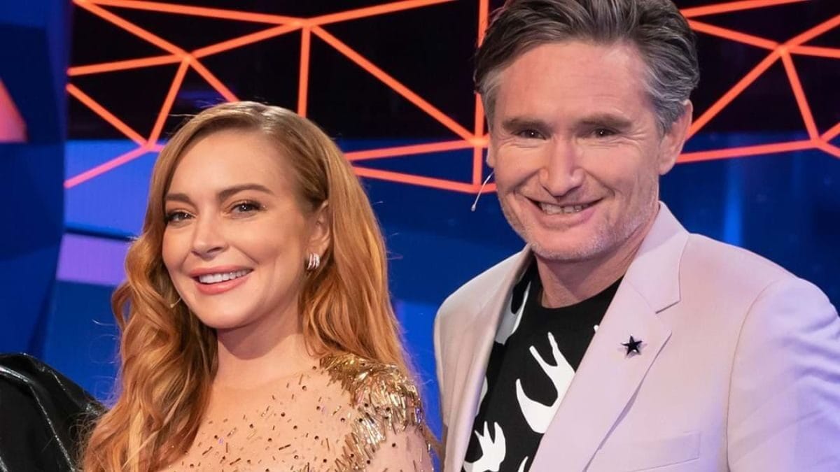 dave hughes lindsay lohan masked singer