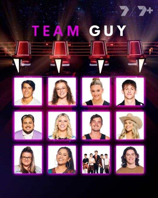 Team Guy - The Voice 2023 on Channel 7 and 7plus