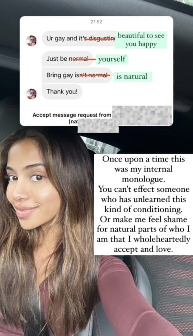 maria thattil homophobic message
