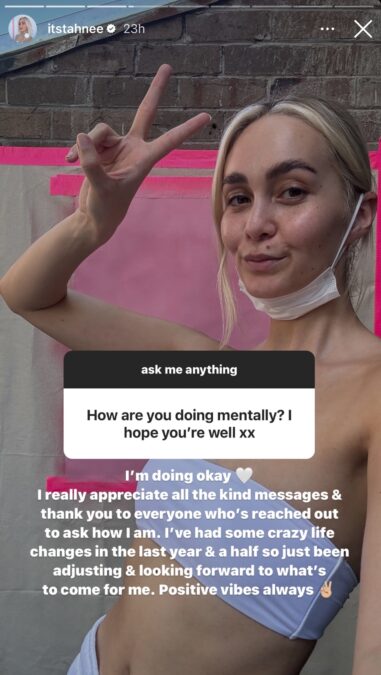 married at first sight tahnee cook instagram update