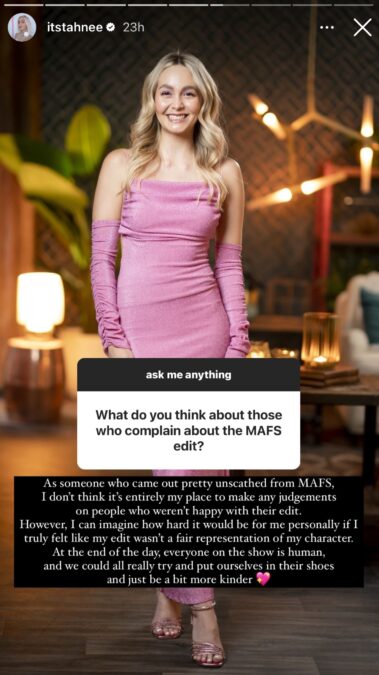 tahnee cook married at first sight edit