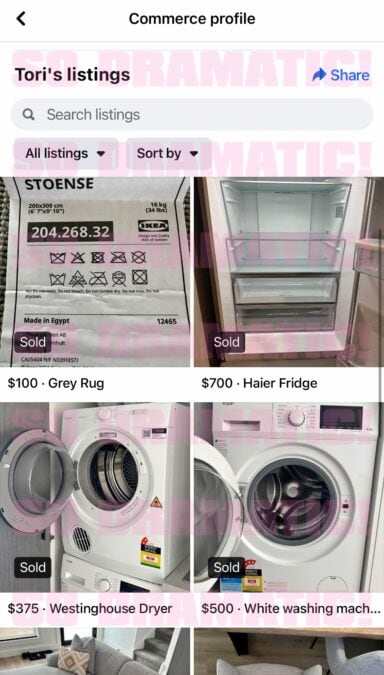 tori adams facebook marketplace