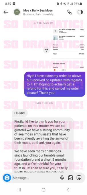 mos x daily messages jaci