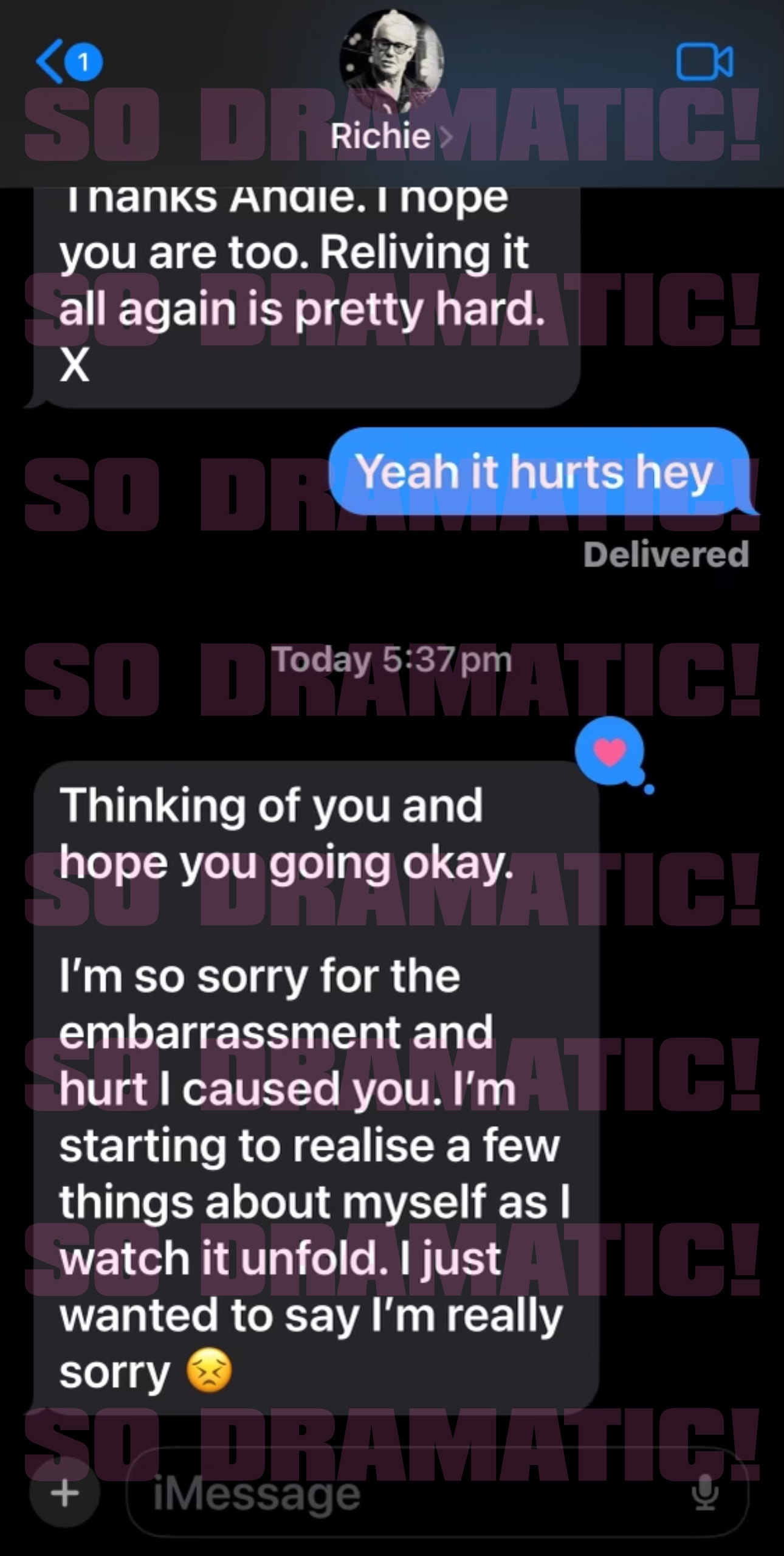 MAFS 2024 Richard sent Andrea apology text for his behaviour