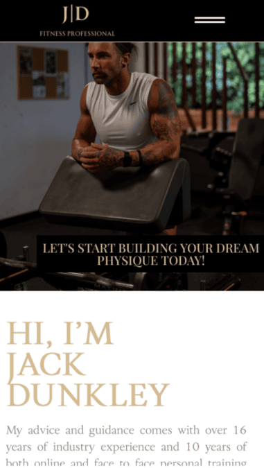 jack dunkley fitness website