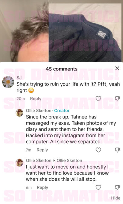 tahnee ollie cheating tiktok married at first sight