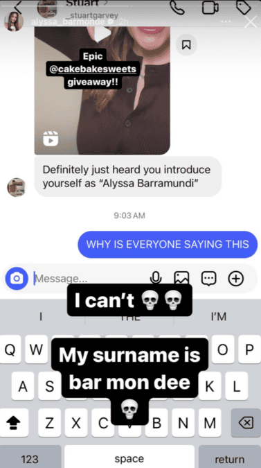 mafs alyssa barmonde name pronouncing