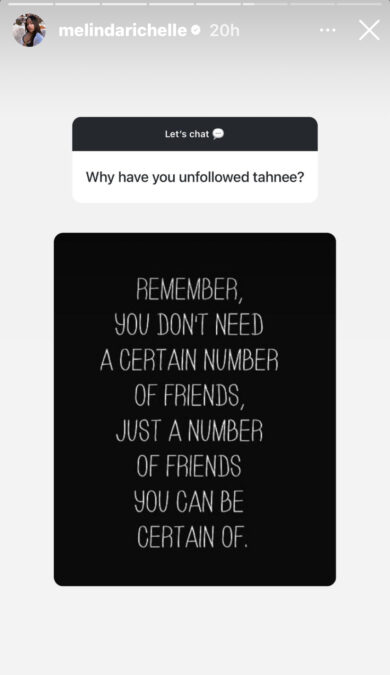 mafs melinda tahnee friend