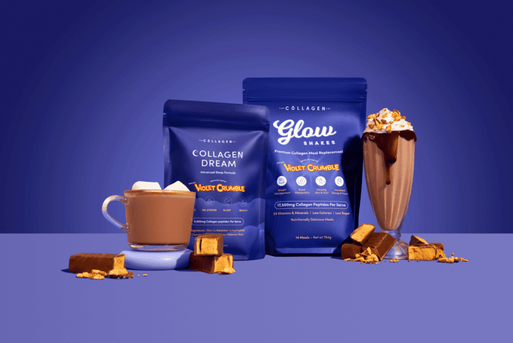 the collagen co. violet crumble collagen shake