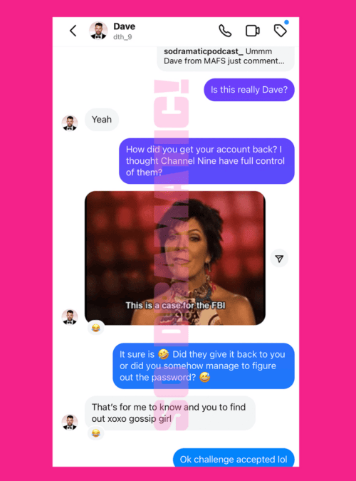 dave hand back on social media