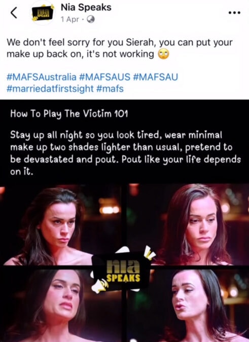 married at first sight sierah swepstone meme